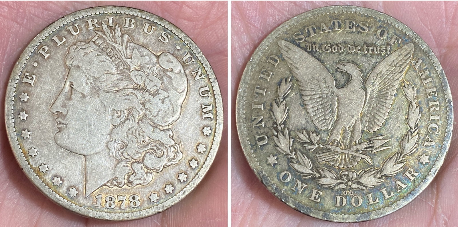 1878-CC Carson City Morgan Silver Dollar (1 of 4)