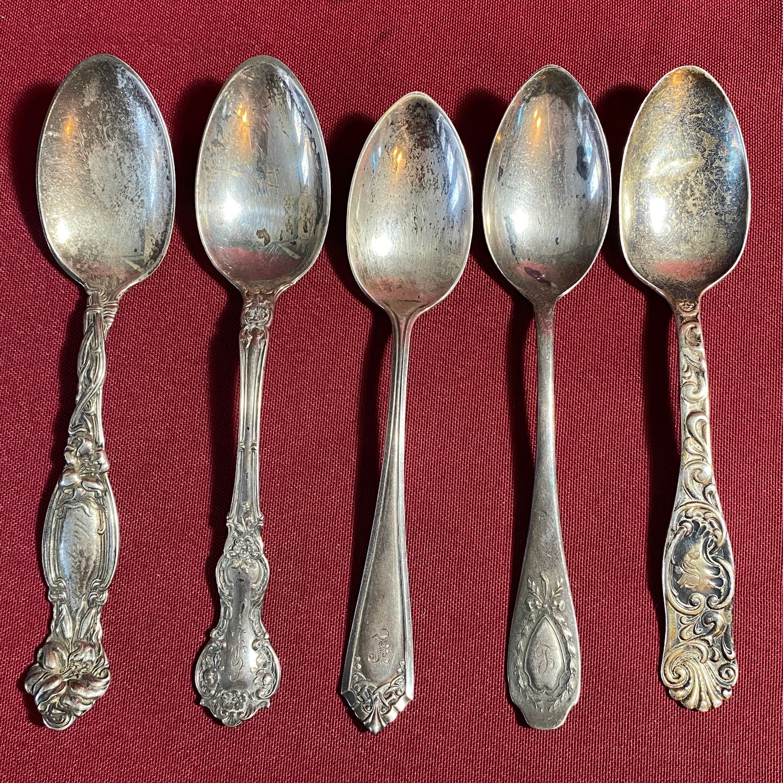 Five Sterling Silver Spoons - 113 Grams (1 of 6)