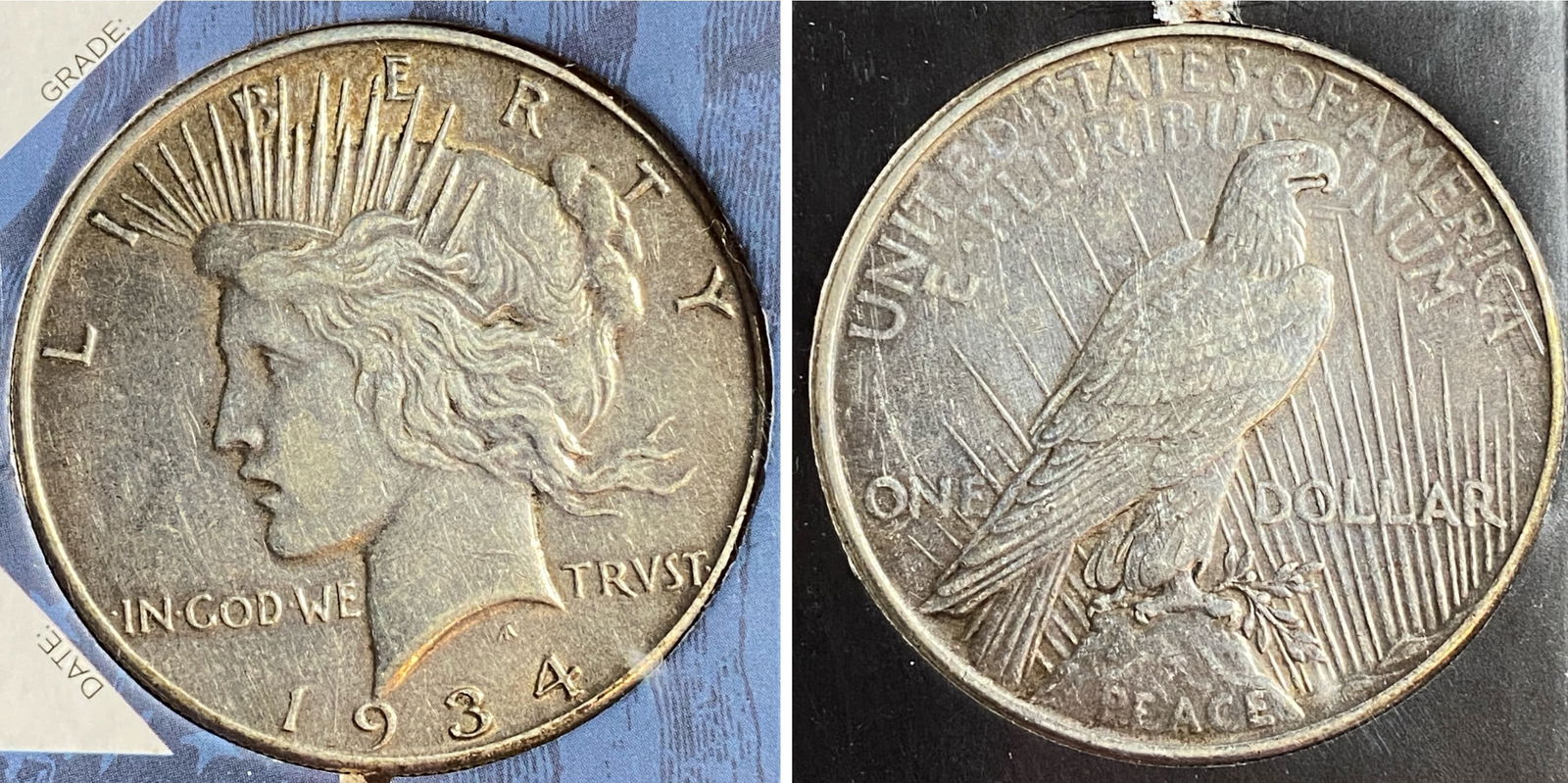 1934 Peace Silver Dollar (1 of 3)