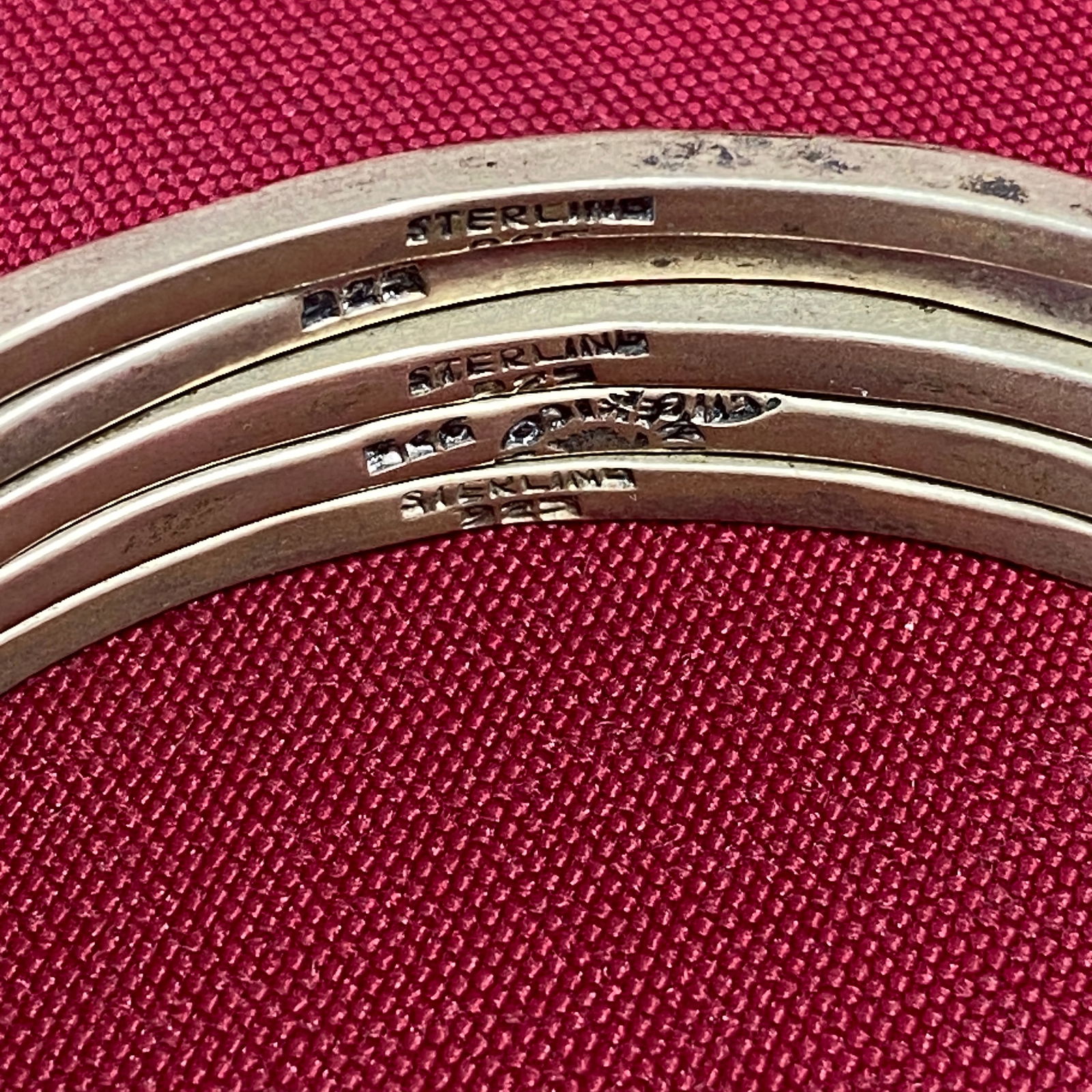 Five Sterling Silver Bracelets - 63 Grams - 3