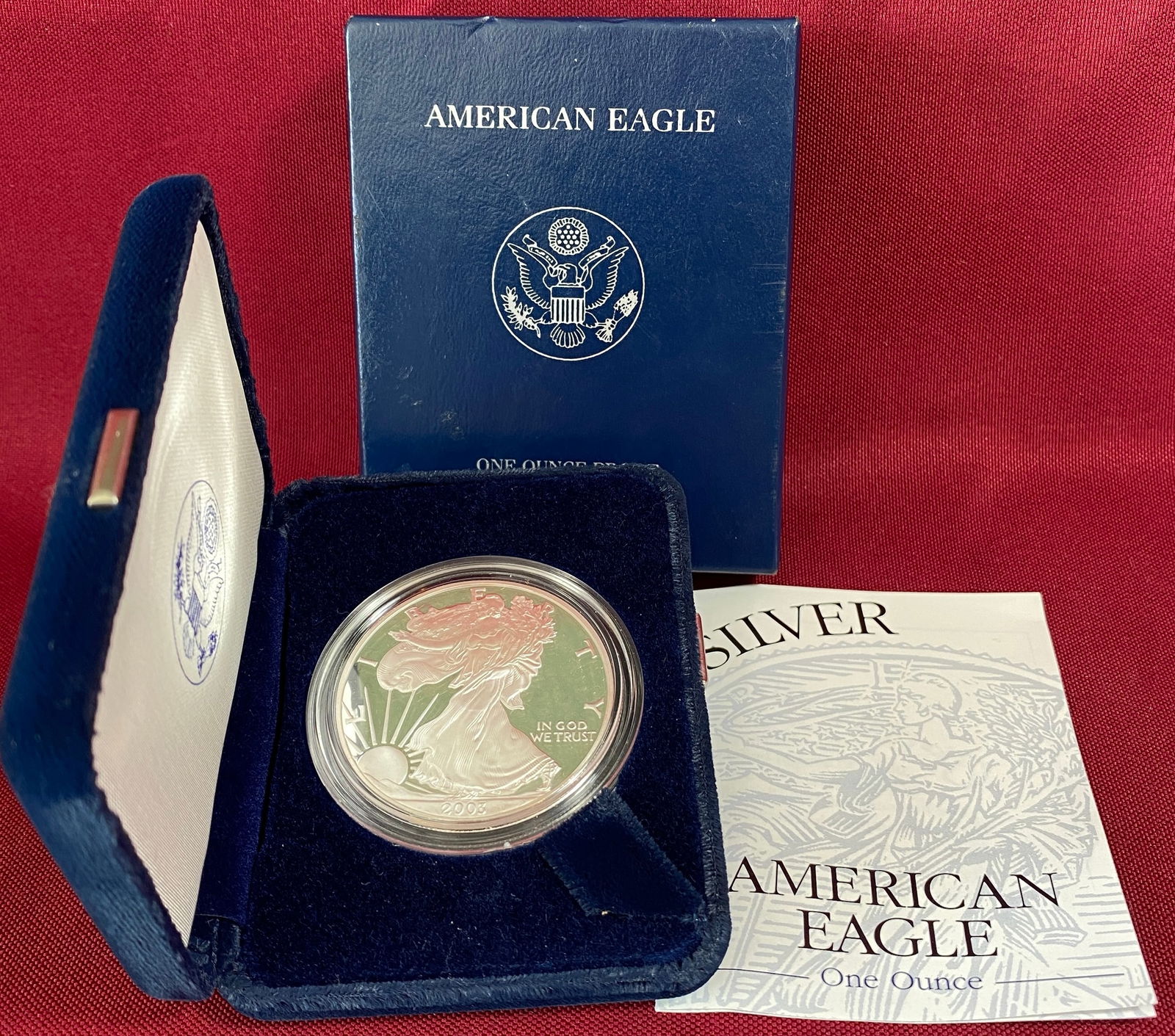 2003-W One Ounce .999 Fine Silver Eagle (1 of 4)
