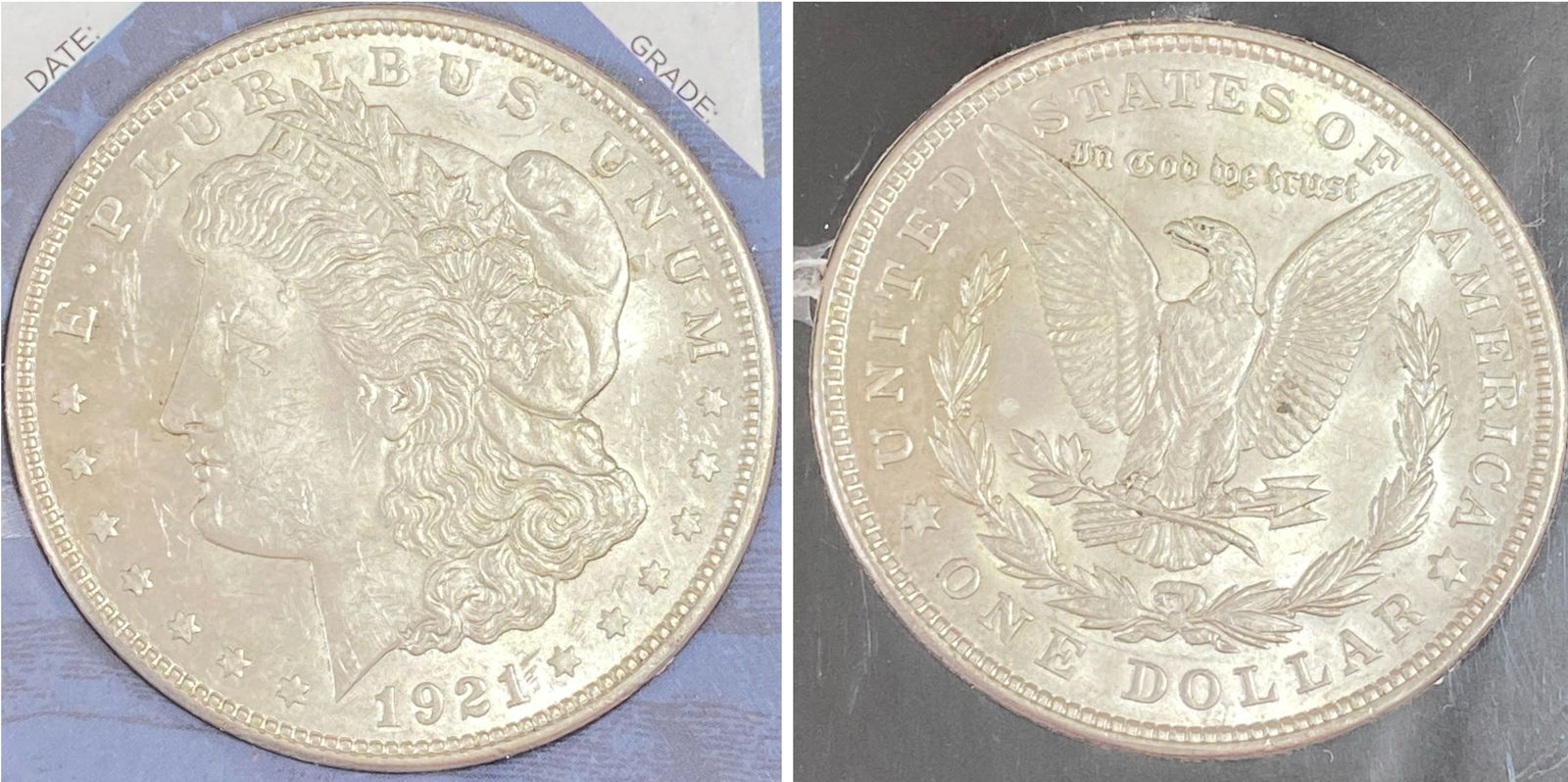 1921 Morgan Silver Dollar (1 of 3)