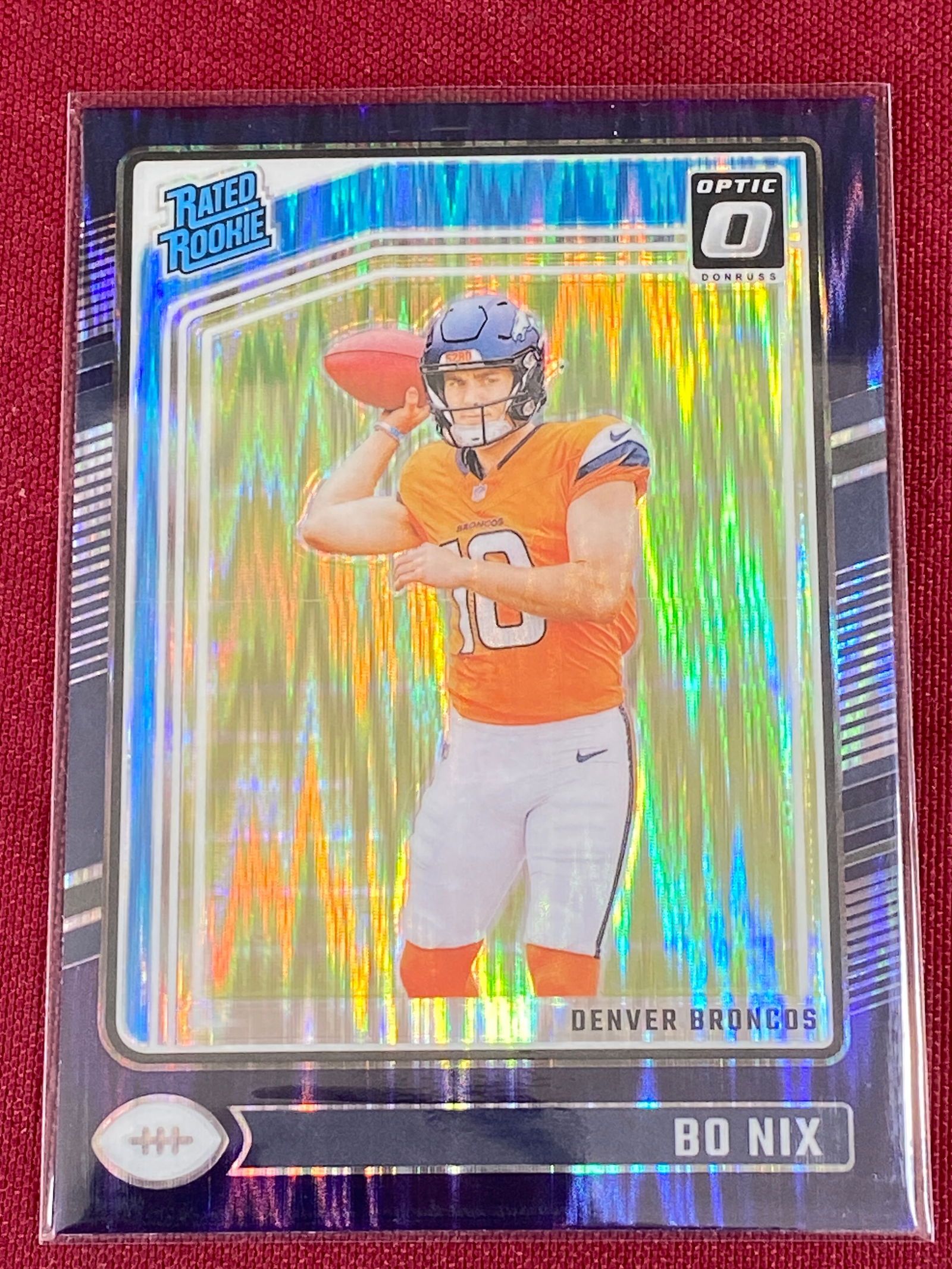 2024 Donruss Optic Rated Rookie No.209 Bo Nix Football Card (1 of 3)