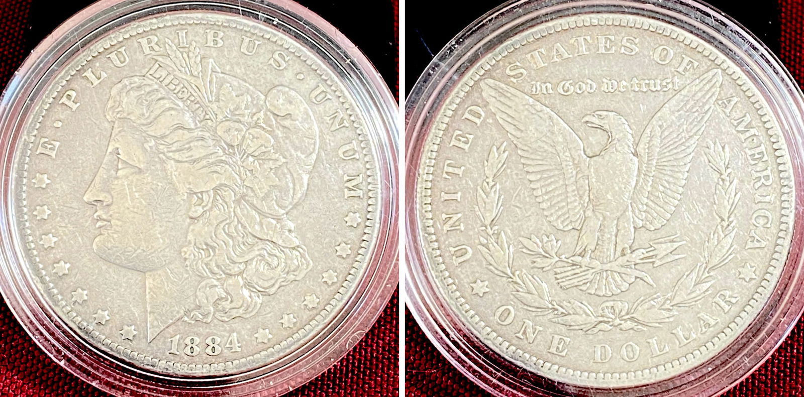 1884 Morgan Silver Dollar (1 of 3)