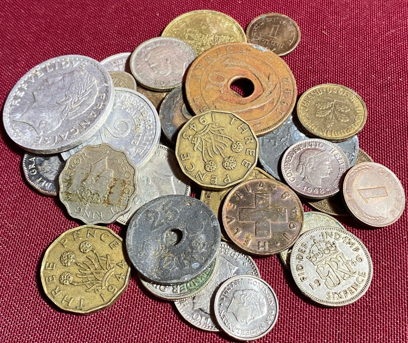 Assortment of Unresearched Older Foreign Coins - Some Possible Silver (1 of 5)