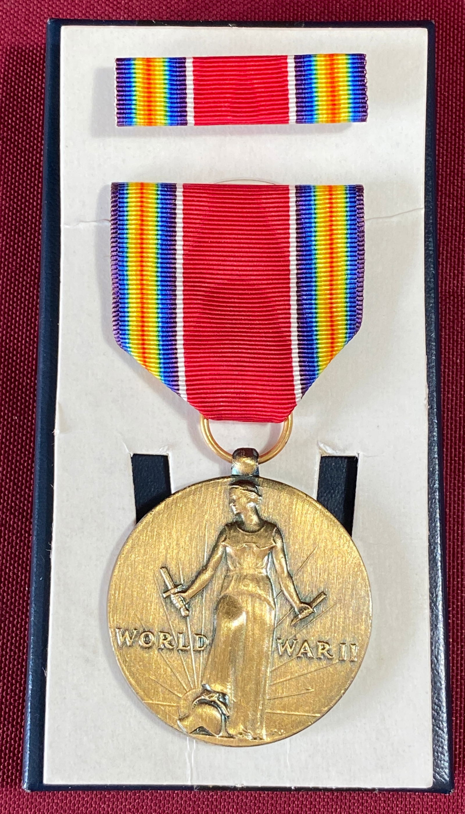 WWII Freedom Victory Medal in Original Box: WWII Freedom Victory Medal in Original Box