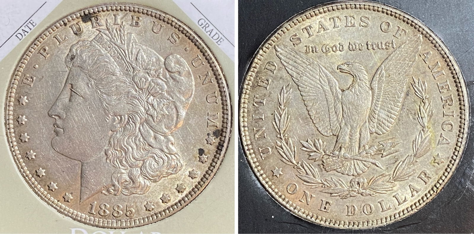 1885 Morgan Silver Dollar (1 of 3)