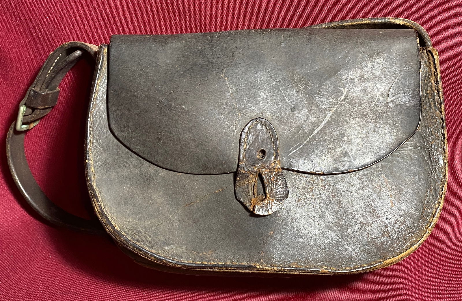 Civil War Era Leather Satchel Bag - Condition as Seen in Photos (1 of 9)