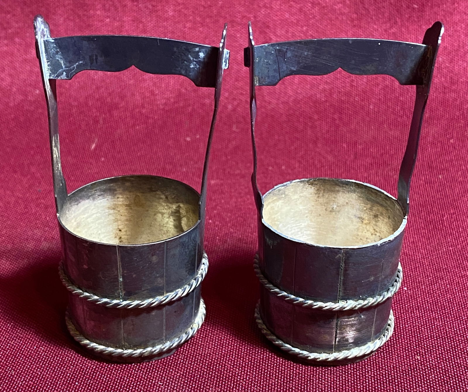 Two Sterling Silver May Baskets - 56 Grams: Two Sterling Silver May Baskets - 56 Grams