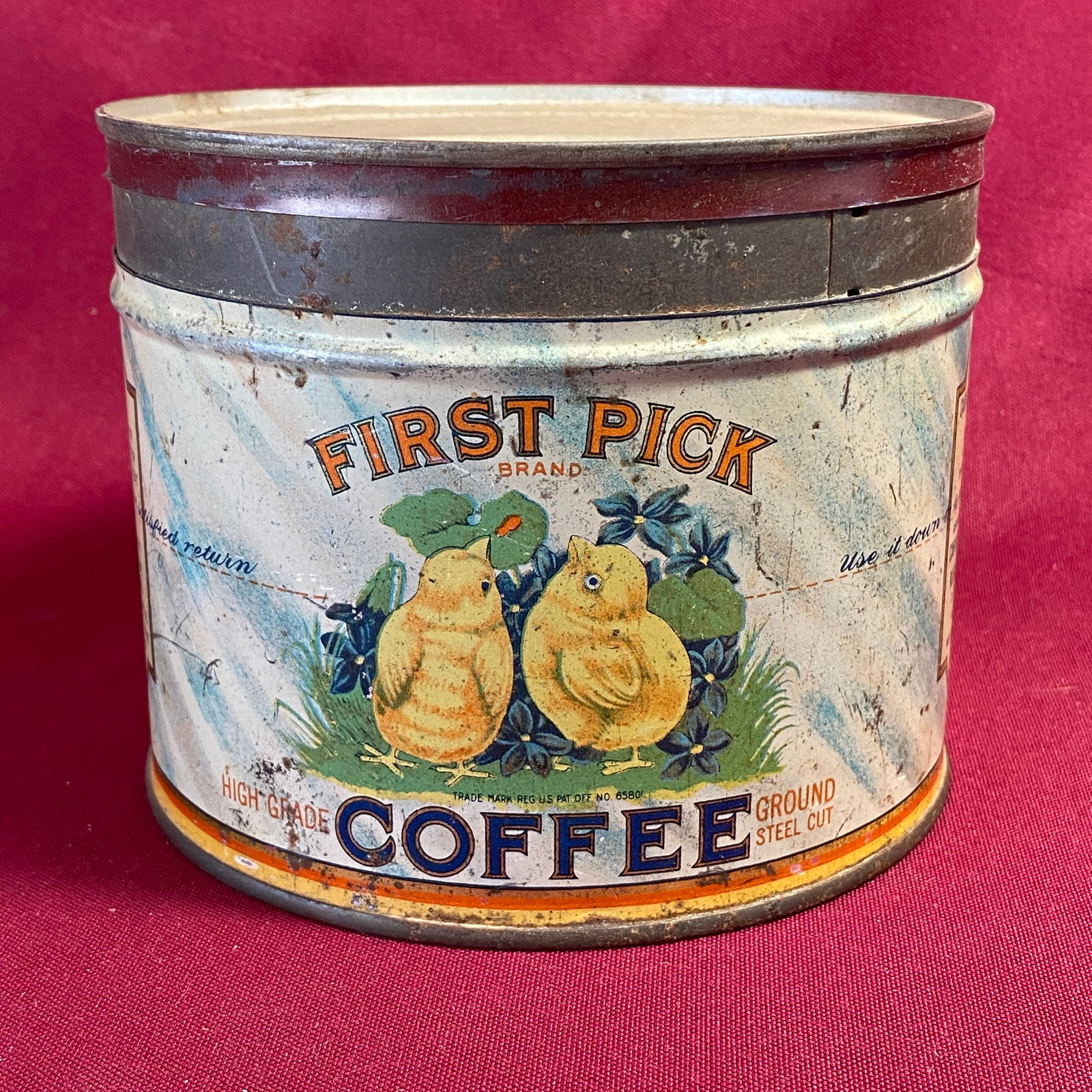 Double Sided First Pick Coffee Advertisement Tin (1 of 8)