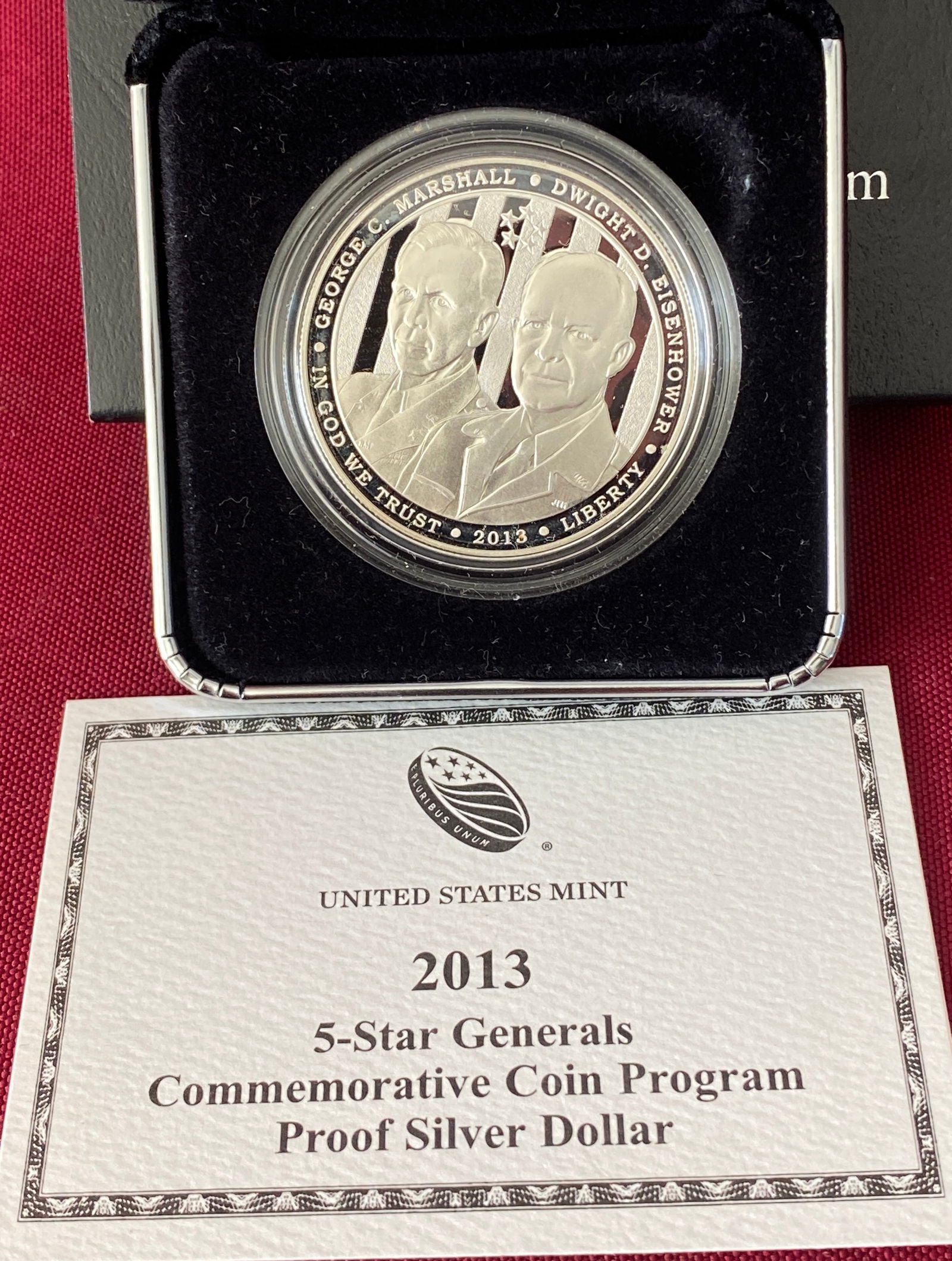 2013-P 5-Star General Commemorative Proof Silver Dollar (1 of 5)