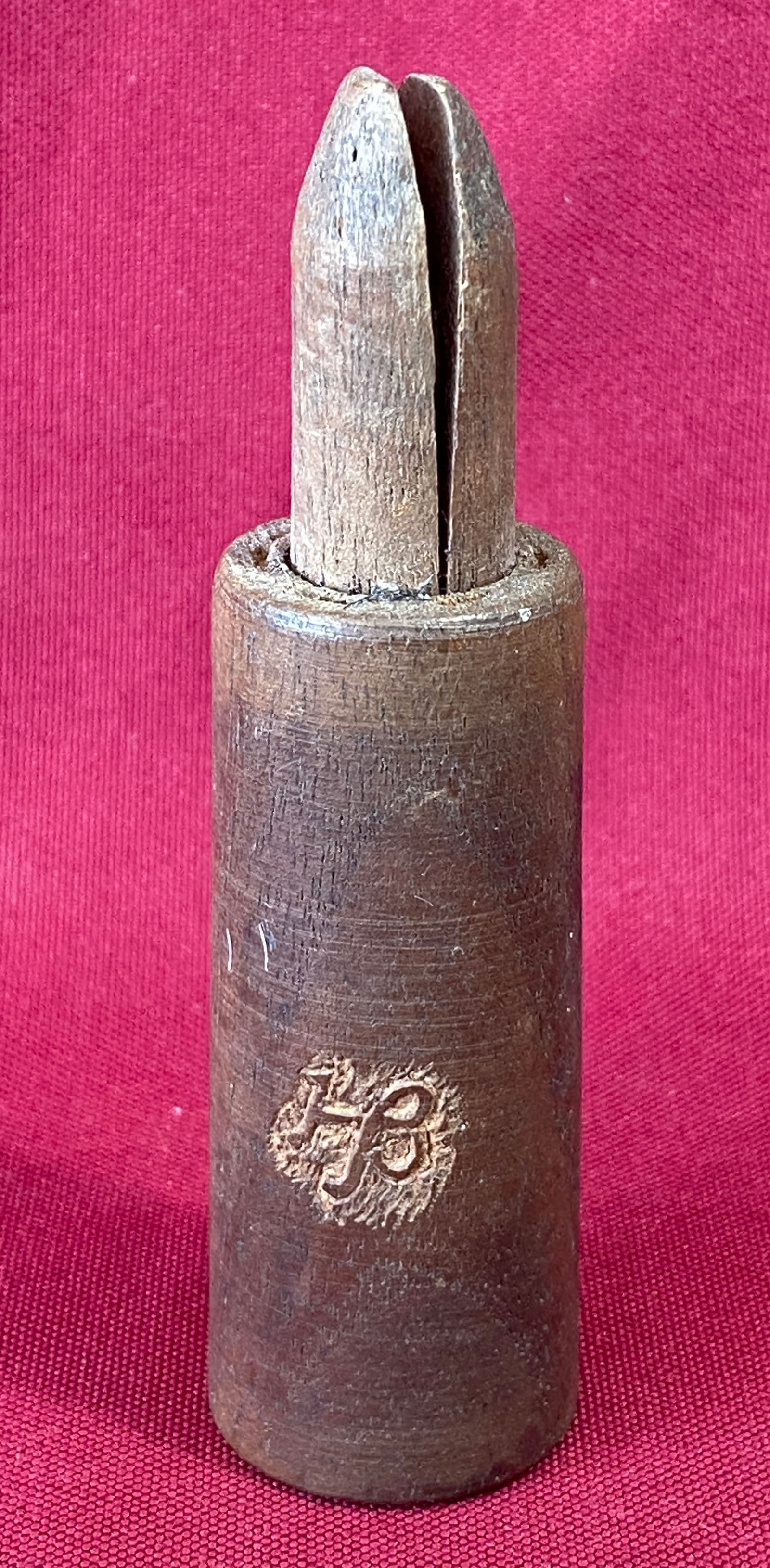 Early Wooden Duck Call Marked 'HB' (1 of 6)