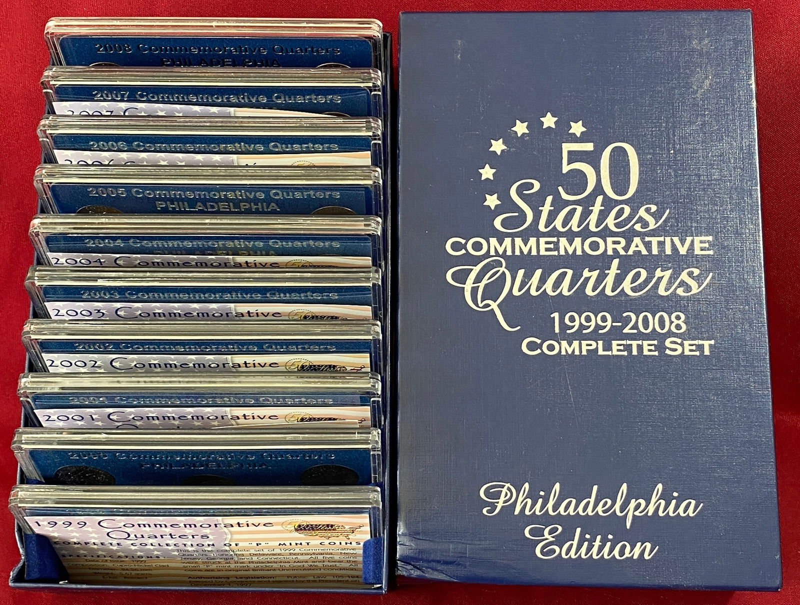 1999-2008 Complete Set 50 States Commemorative Quarters - Philadelphia Edition (1 of 6)