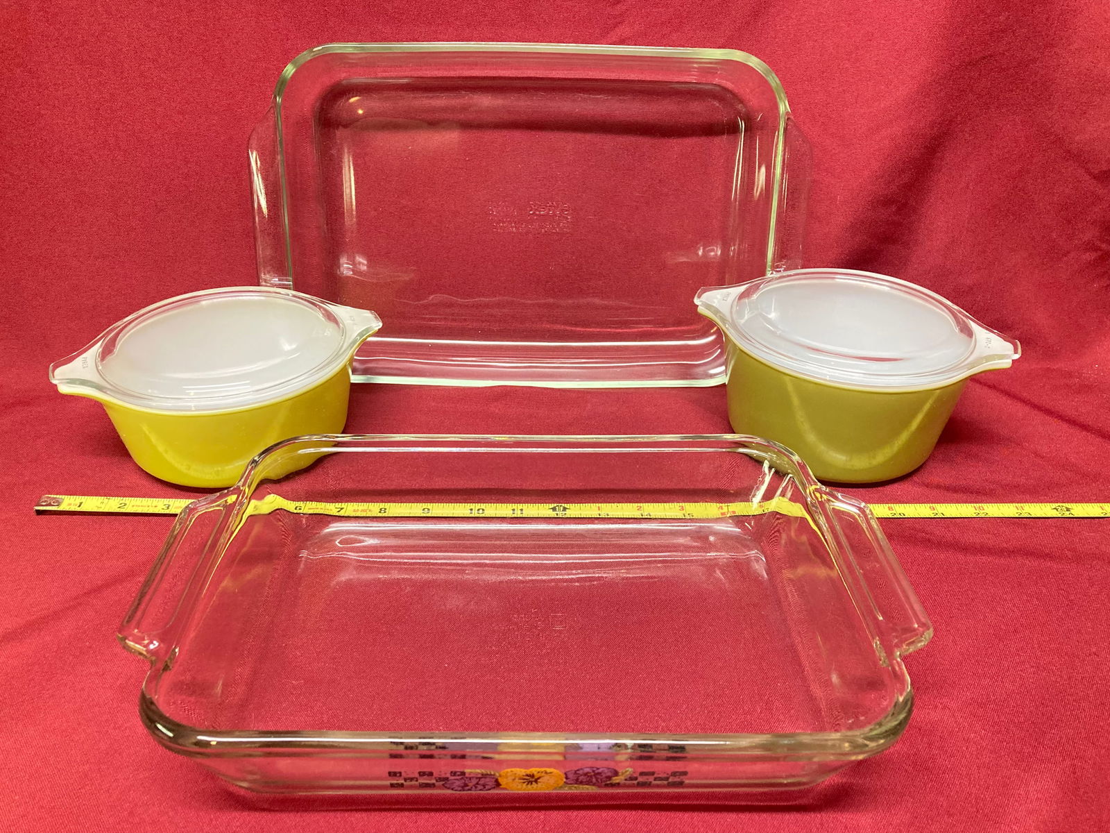 Four Vintage Pyrex Baking - Casserole Glass Dishes - Absolutely No Shipping (1 of 4)