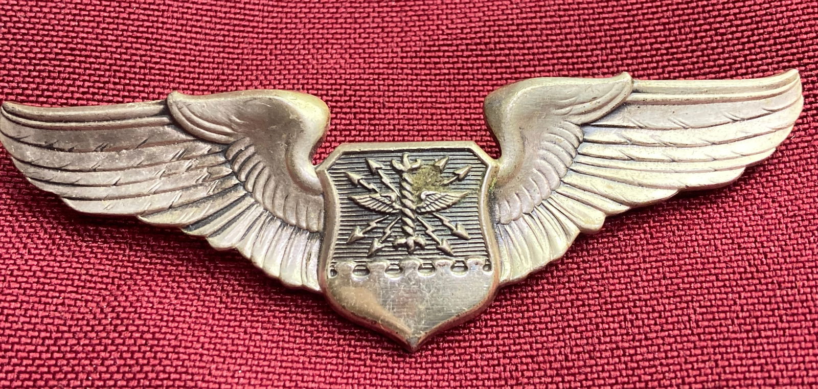 WWII Military U.S. Sterling Silver Air Force Navigator Pin (1 of 4)