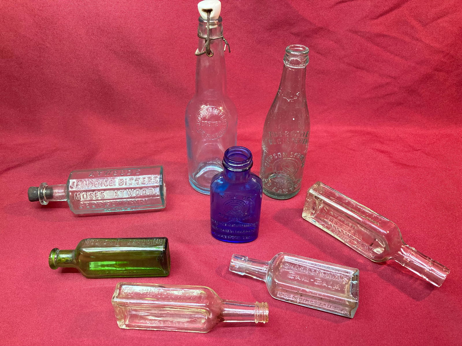 Various Older & Vintage Embossed Medicine & Soda Bottles - Absolutely No Shipping (1 of 7)