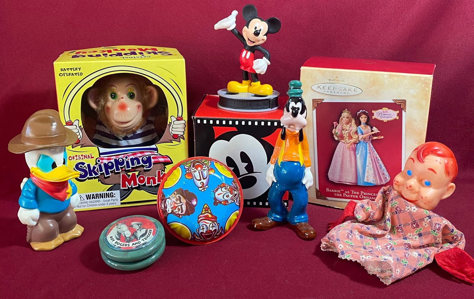 Various Collectible Toys, Etc. - Skipping Monkey, Disney, Hallmark, Etc. (1 of 5)
