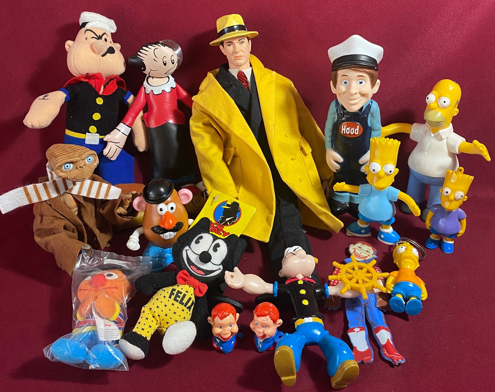 Several Collectible Figurines - Dick Tracy, Simpsons, Hoodman, Howdy Doody, Etc. (1 of 4)