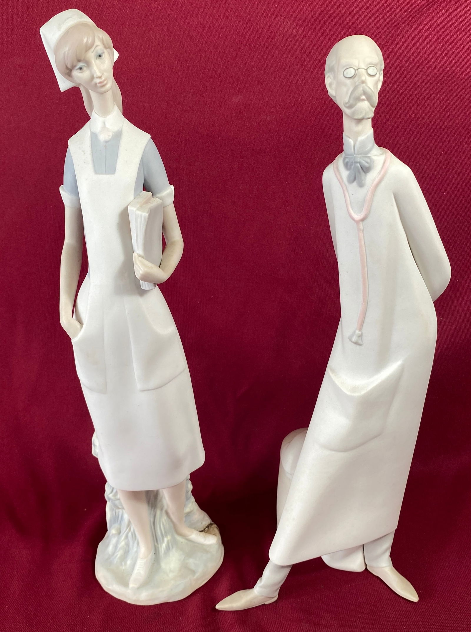 Two Lladro Porcelain Figurines - Doctor and Nurse (1 of 7)