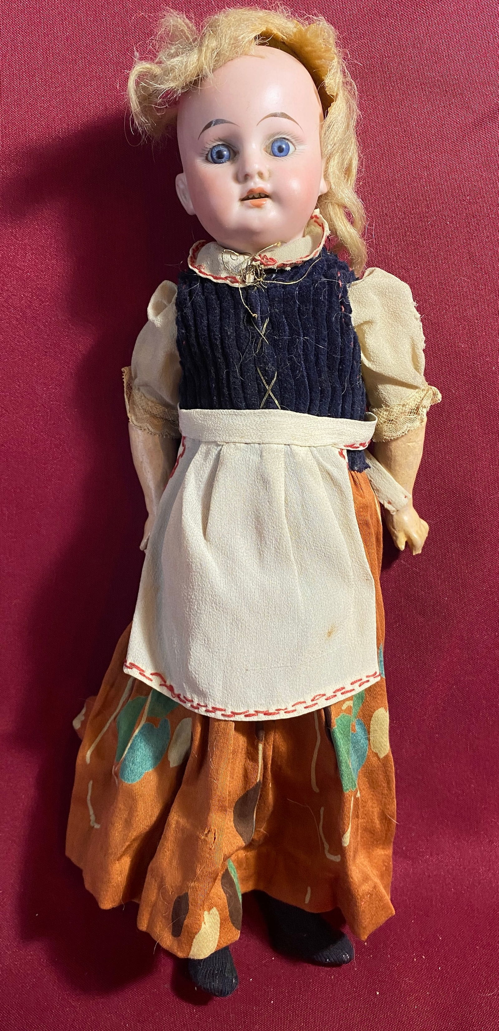 1894 Armand Marsille German Bisque Doll - Hair Dethatched from Head: 1894 Armand Marsille German Bisque Doll - Hair Dethatched from Head