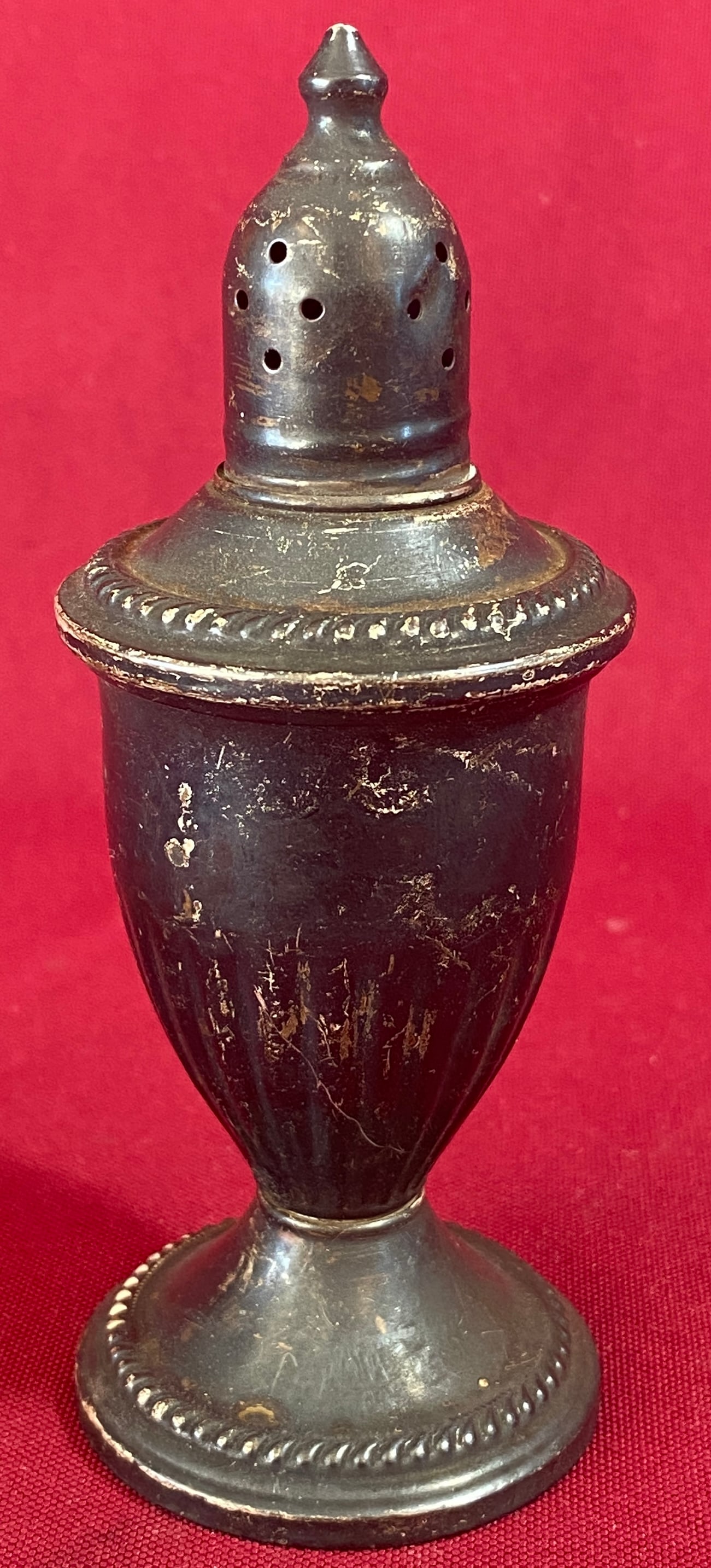 Sterling Silver Weighted Salt Shaker with Glass Insert - 138 Grams (1 of 8)