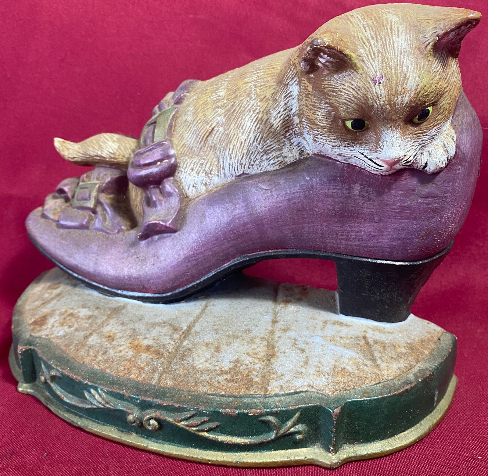 Cast Iron Cat & Shoe Doorstop (1 of 7)