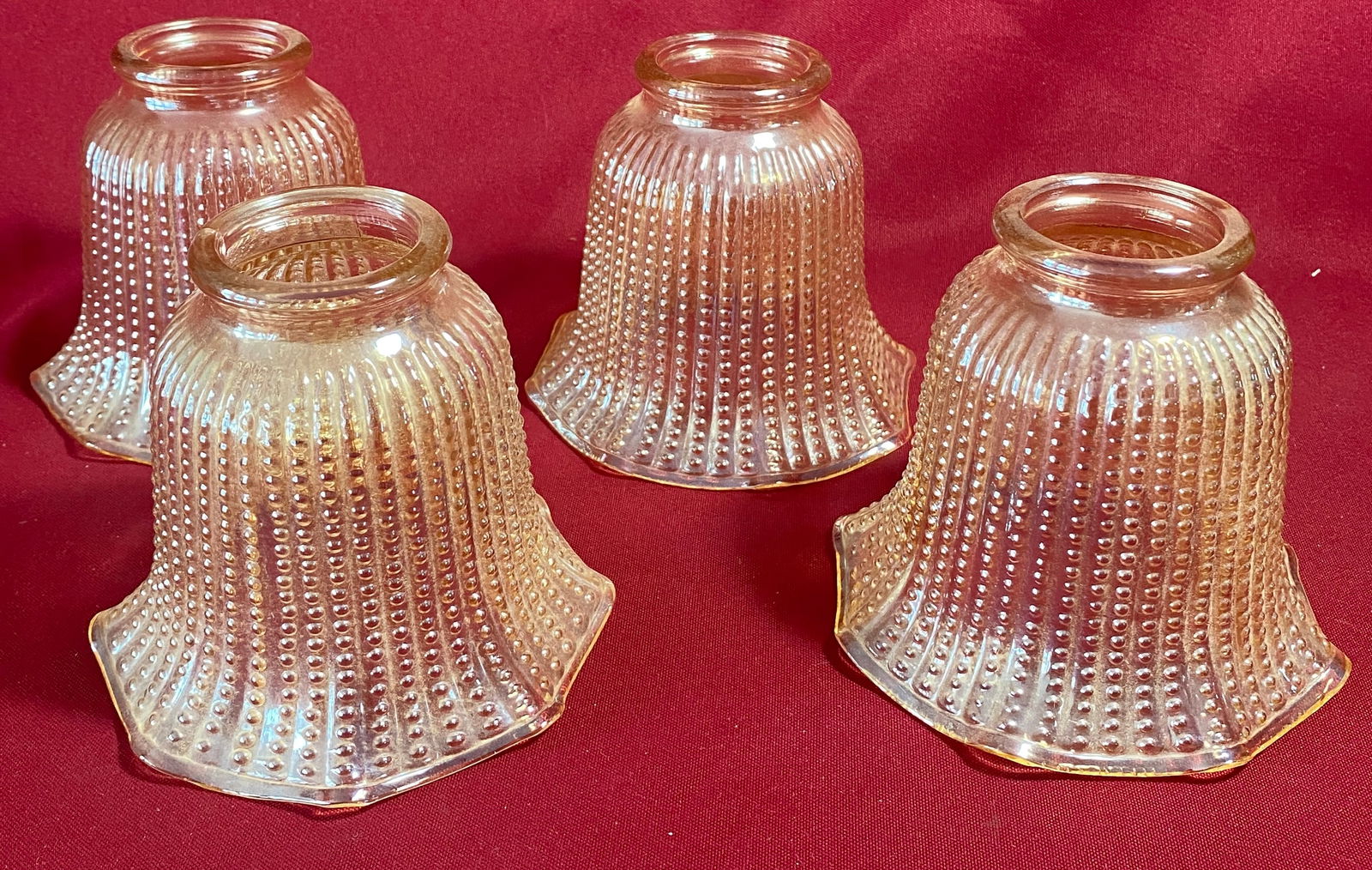 Four Glass Light Shades - Iridescent Tint Color (1 of 6)