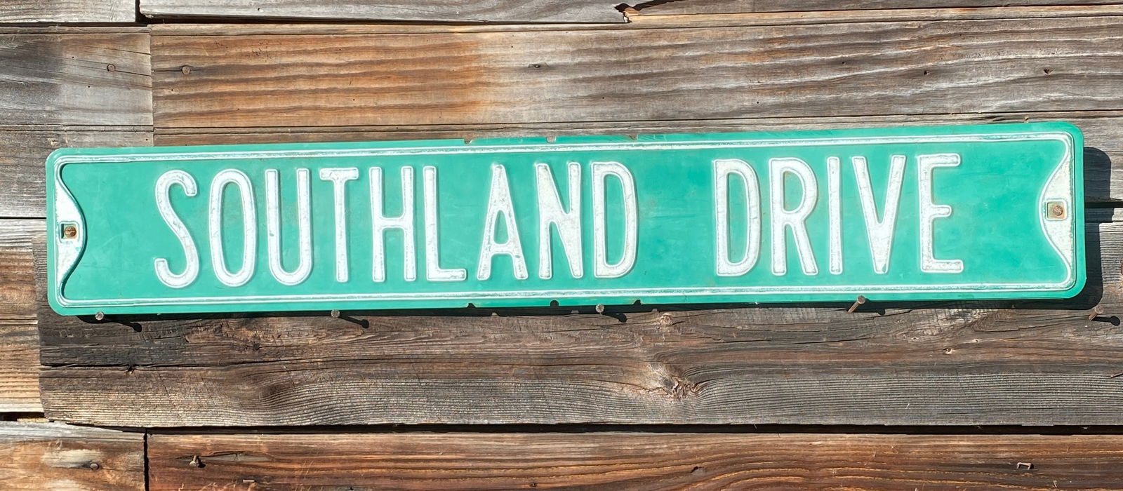 Two Signs Bolted Together Reading Southland Drive - Absolutely NO Shipping (1 of 4)