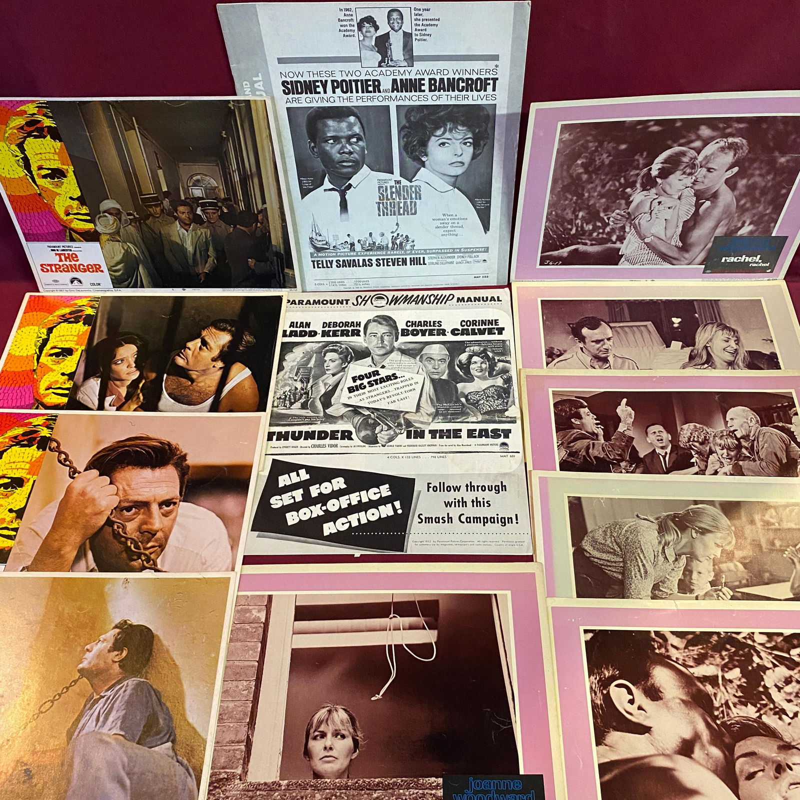 Vintage Movie Ephemera - 1952 Press Book for Thunder in the East, 1965 Press Book for Slender (1 of 5)