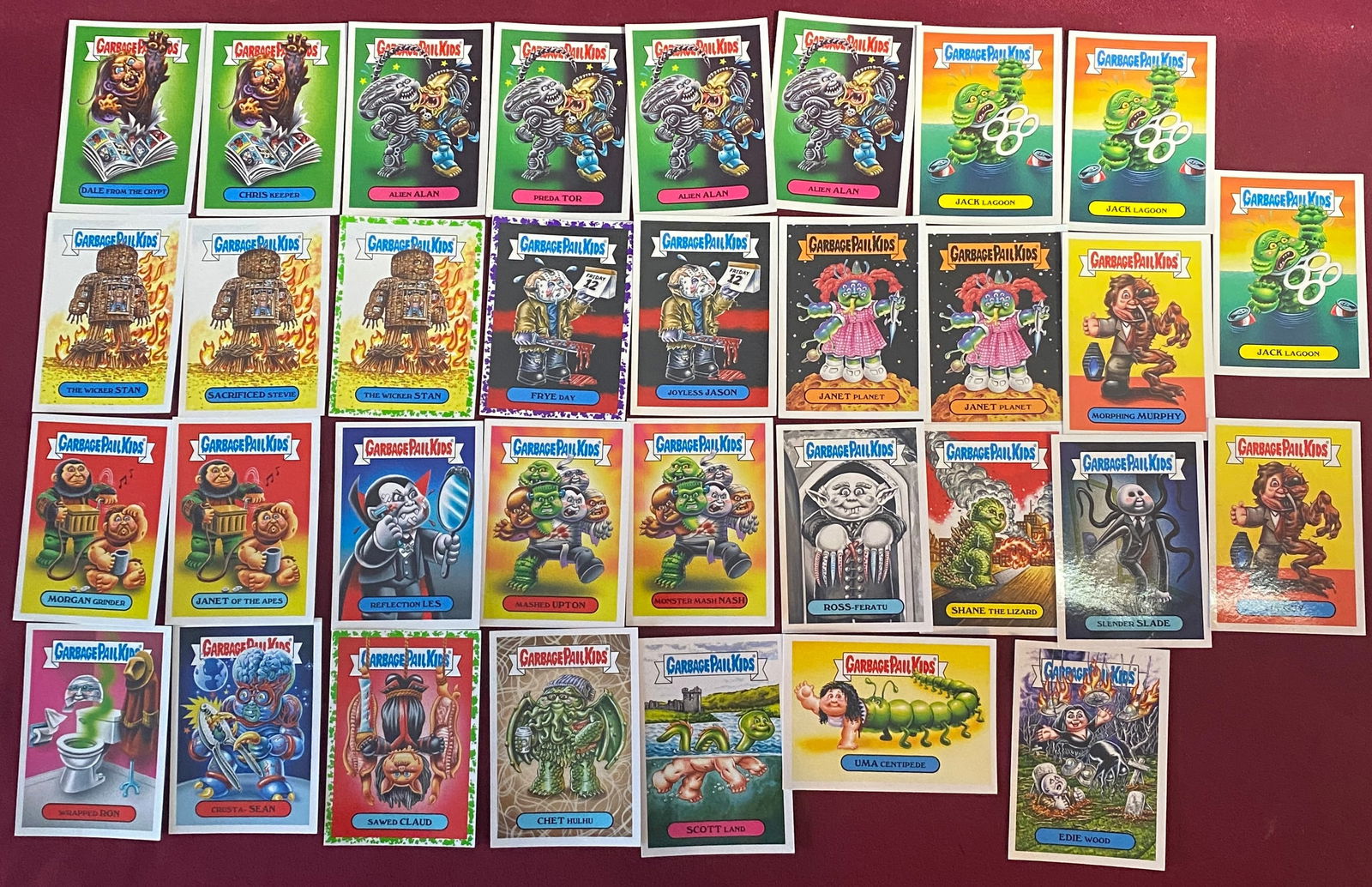 Over Thirty TOPPS Garbage Pail Kids 2018 Sticker Cards - Some Duplicates (1 of 6)
