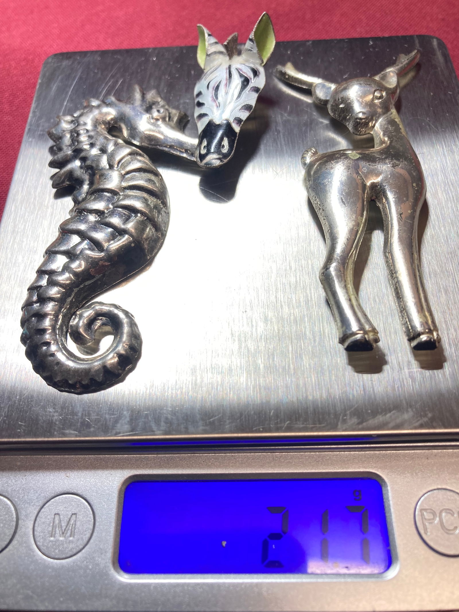 Three Sterling Silver Brooches - 21.4 Grams (1 of 4)