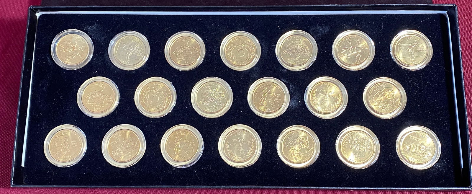 1999-2000 Gold-Tone Quarter Set - D & P Mints: 1999-2000 Gold-Tone Quarter Set - D & P Mints