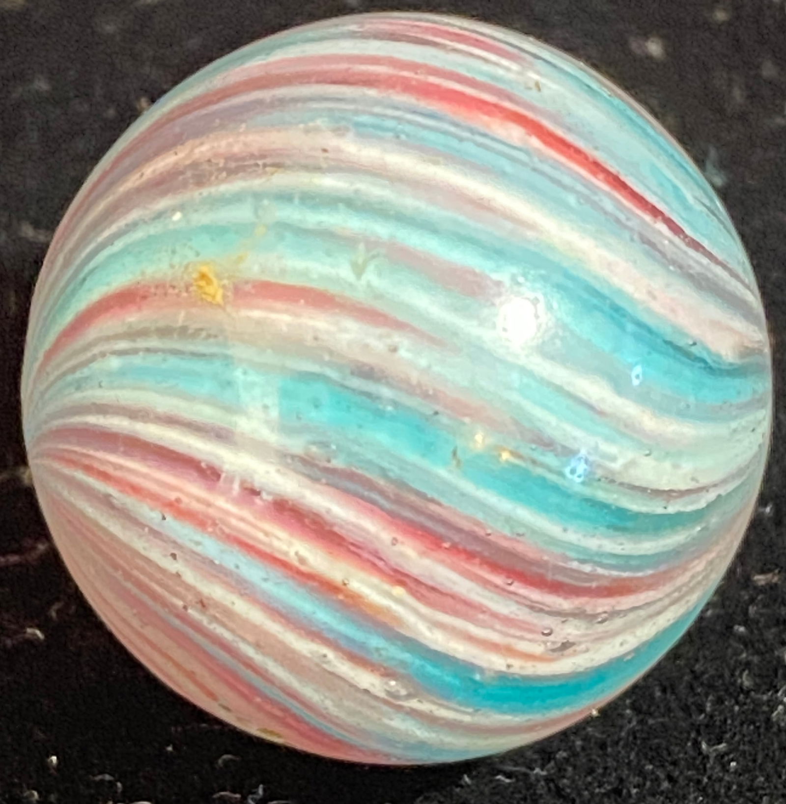 Antique End of Day Onionskin Marble - Pink, Blue, White, Red (1 of 11)