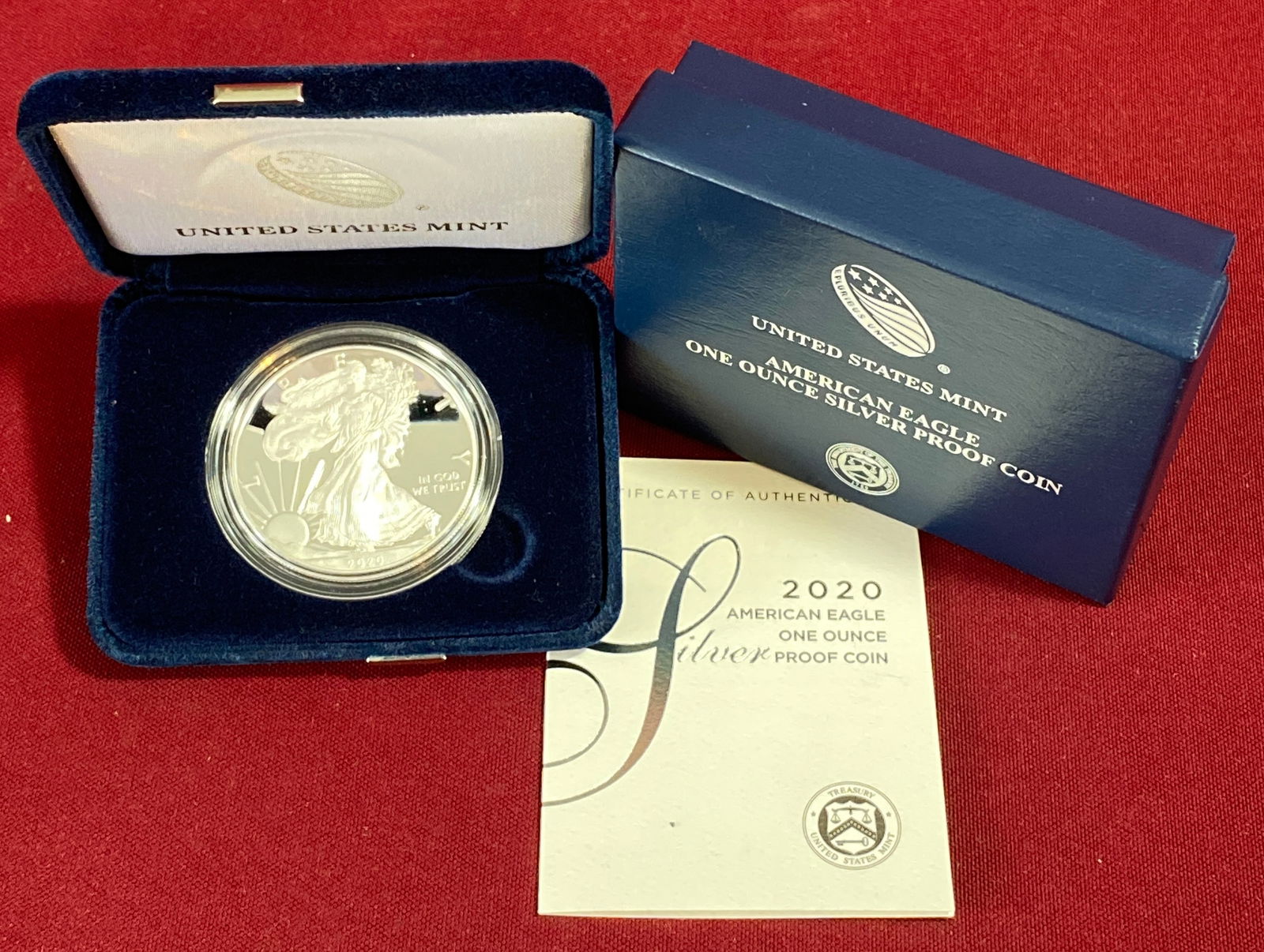2020-W One Ounce .999 Fine Silver Eagle (1 of 4)