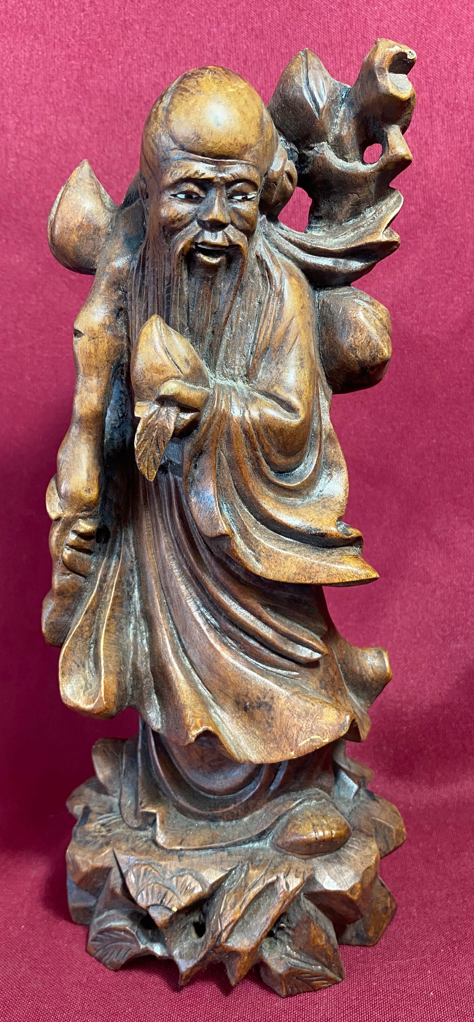 Vintage Wooden Carved Chinese Figurine (1 of 10)