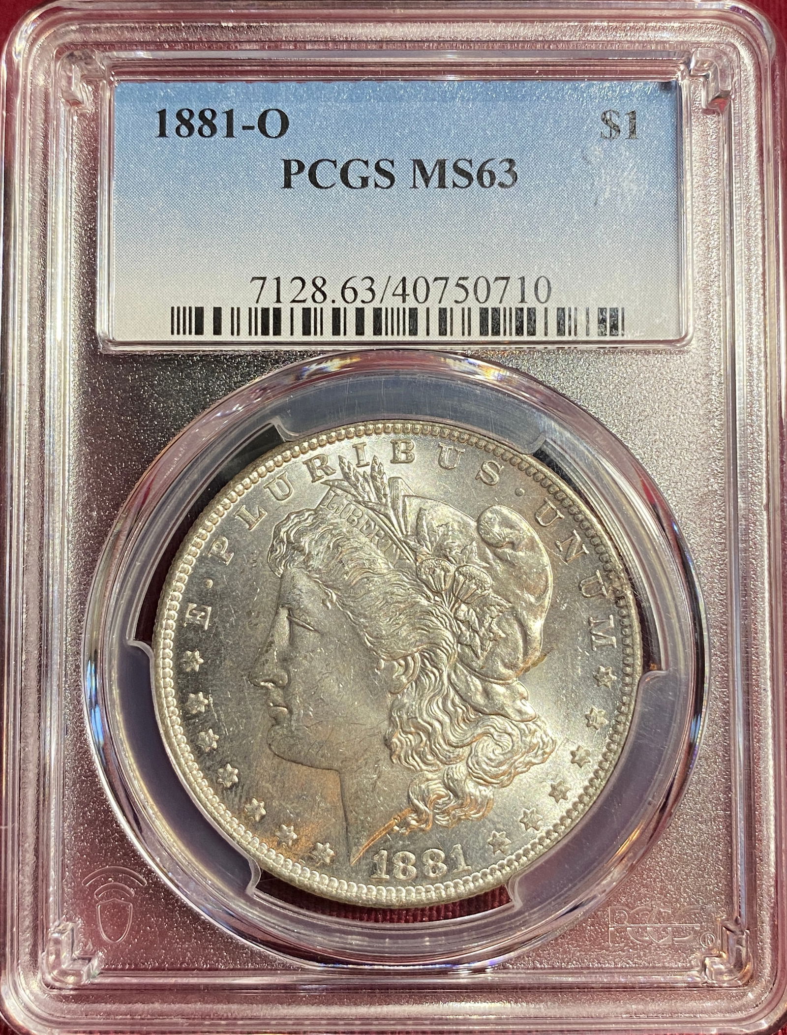 Graded 1881-O Morgan Silver Dollar - MS63 by PCGS (1 of 3)