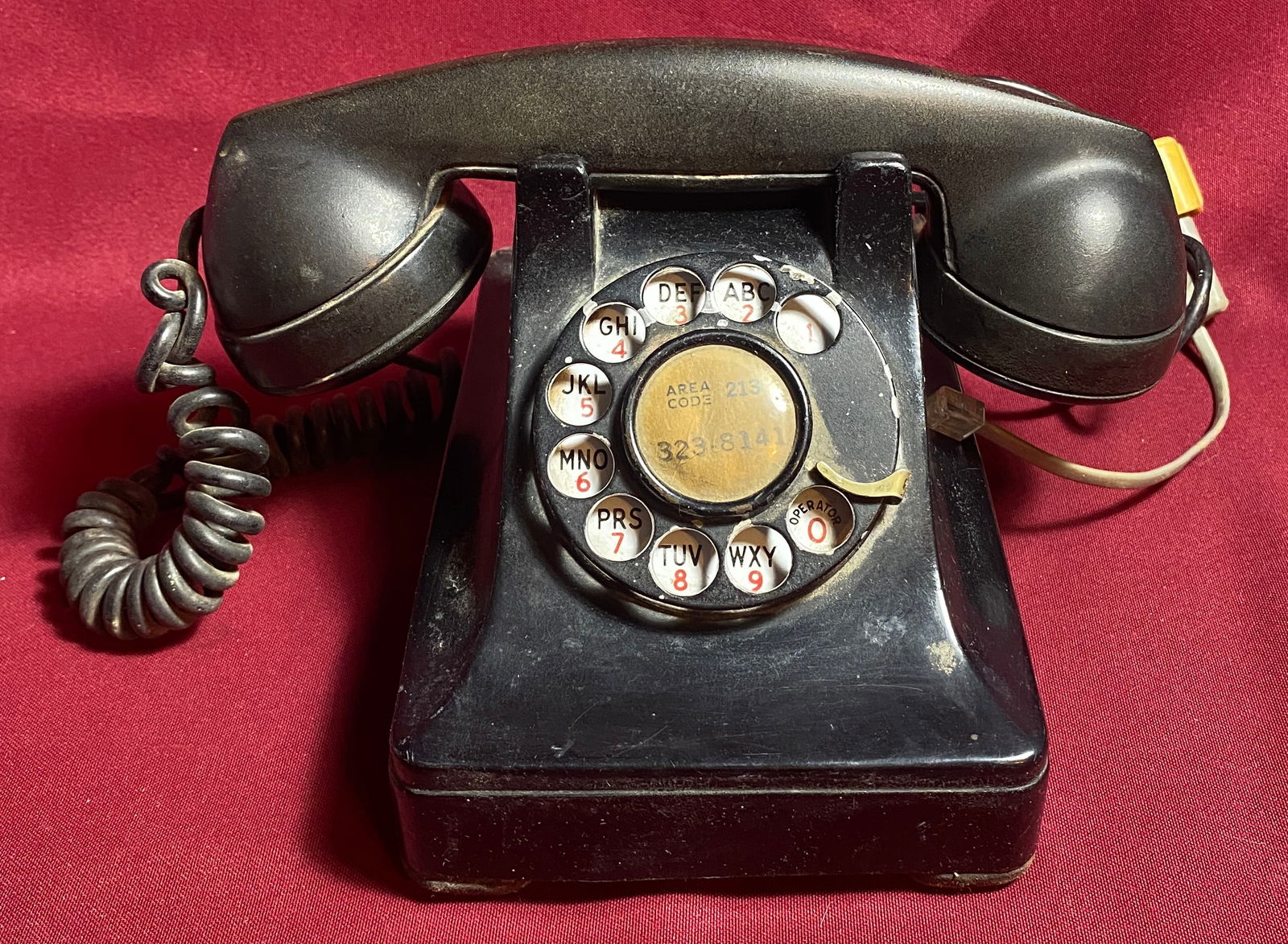 1965 Black Northern Electric Rotary Telephone - Crack in the Back Corner (1 of 8)