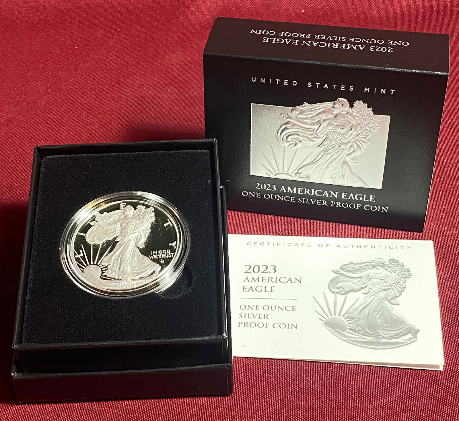 2023-W One Ounce .999 Fine Silver Eagle (1 of 4)