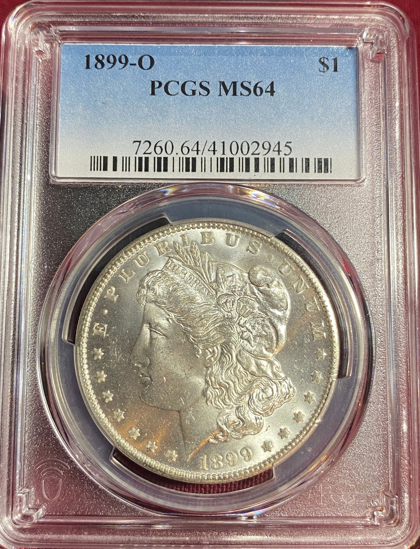 Graded 1899-O Morgan Silver Dollar - MS64 by PCGS (1 of 3)