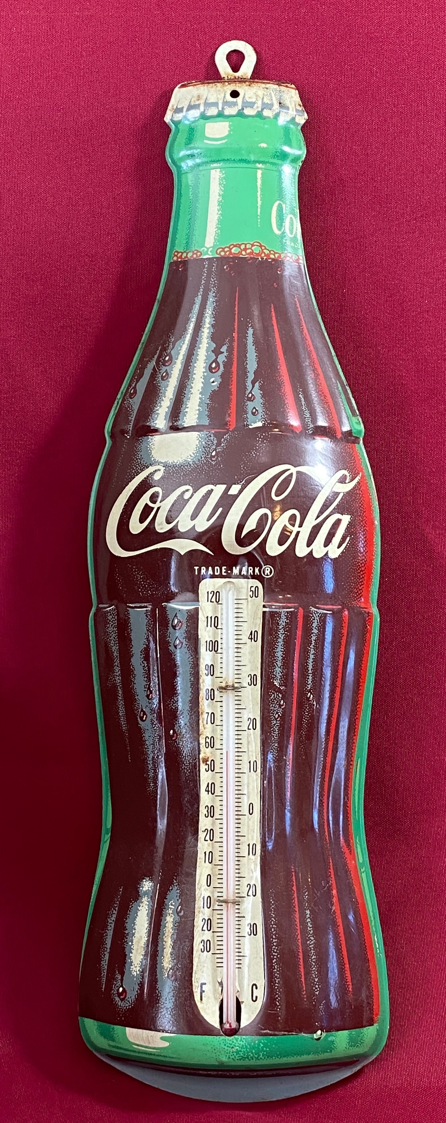 Vintage Donasco Metal Coca-Cola Advertising Thermometer (1 of 8)