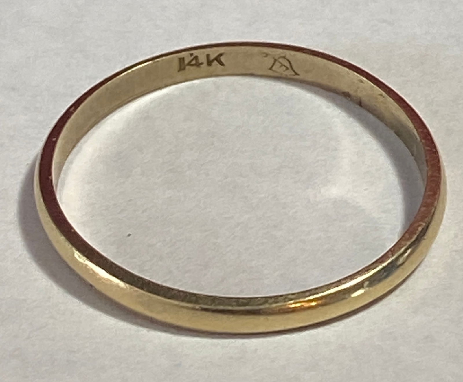 14K Gold Band Size 8 - 1.27 Grams (1 of 5)
