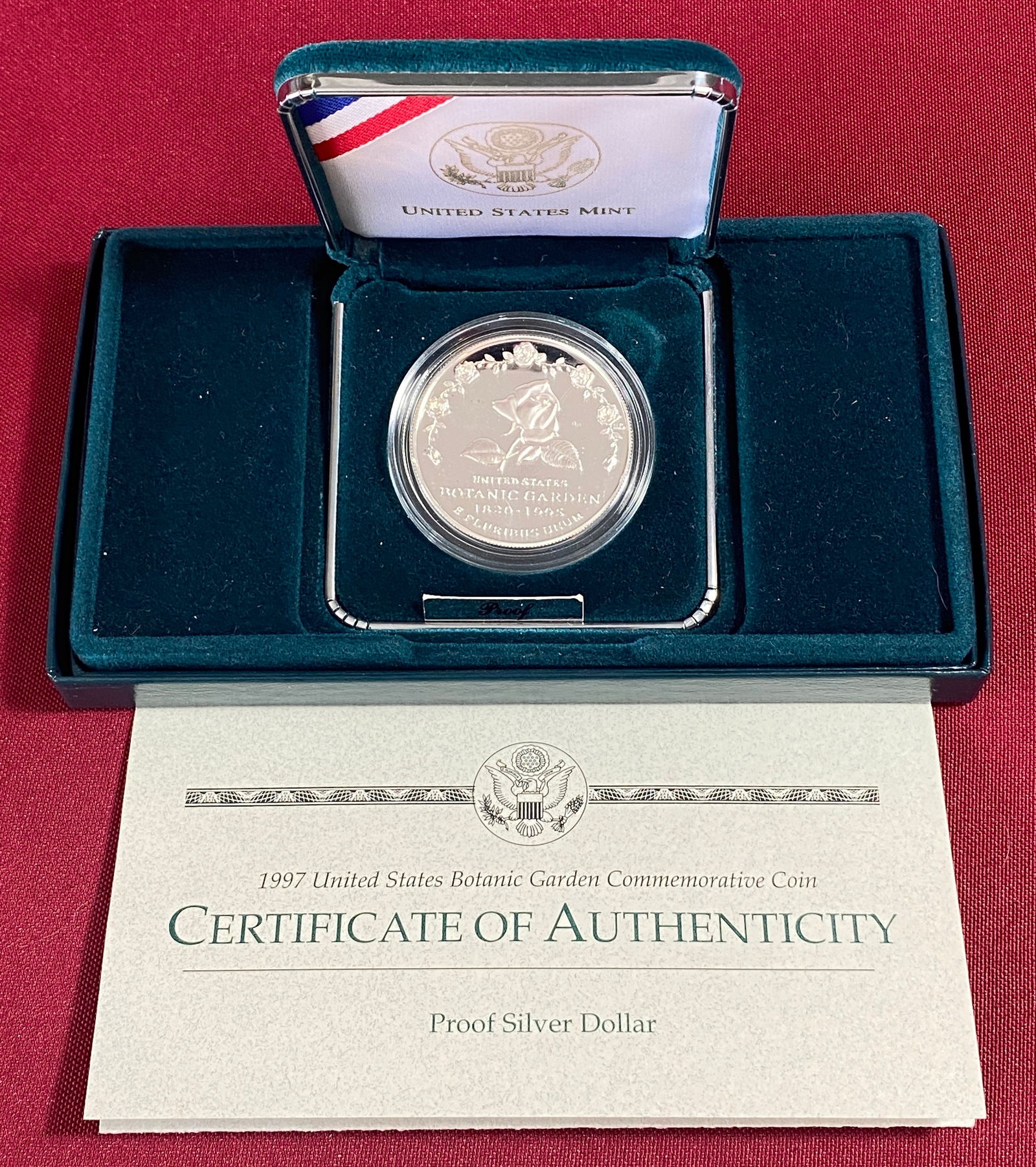 1997-P Botanic Garden Commemorative Proof Silver Dollar (1 of 4)