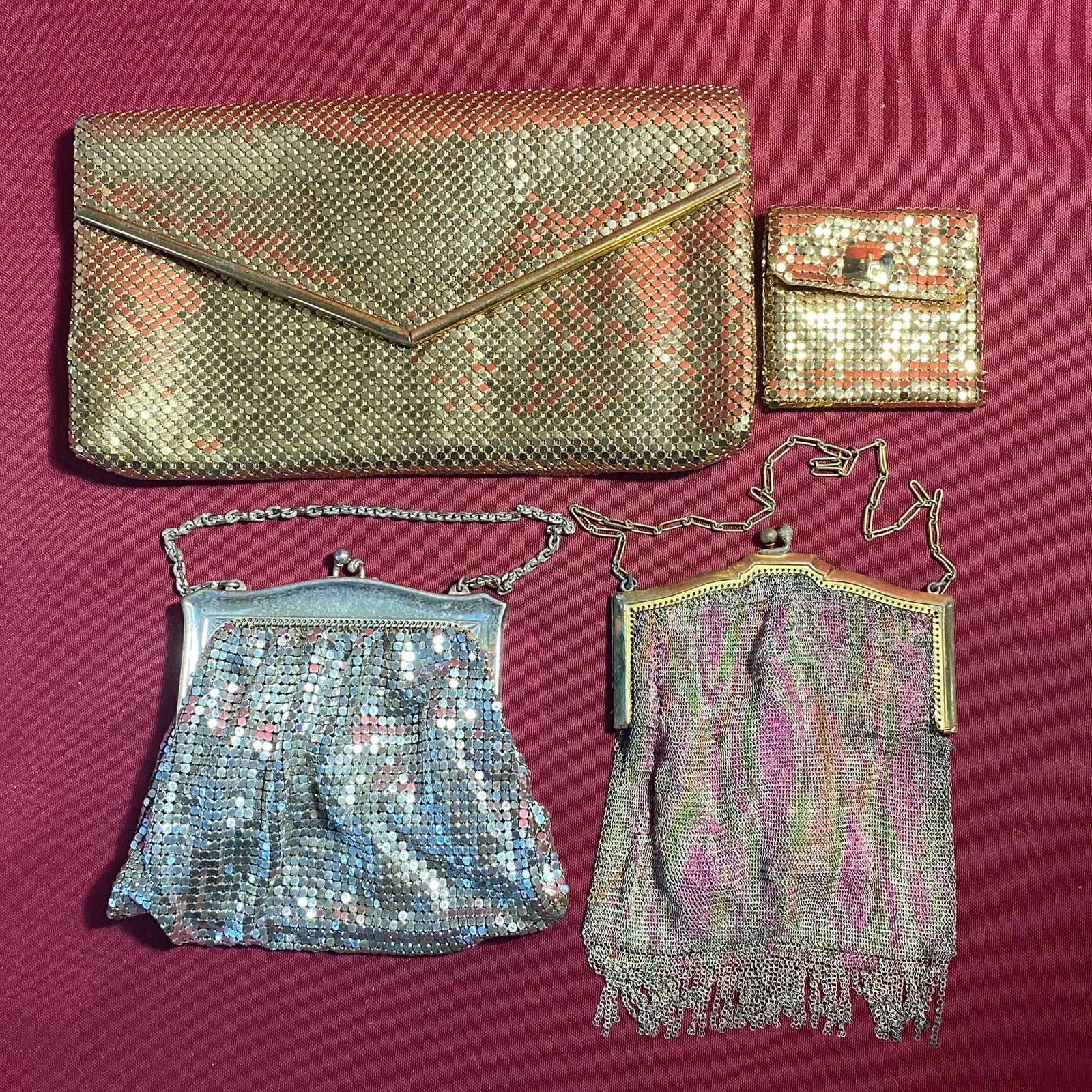Four Older and Vintage Whiting & Davis Mesh Bags (1 of 13)