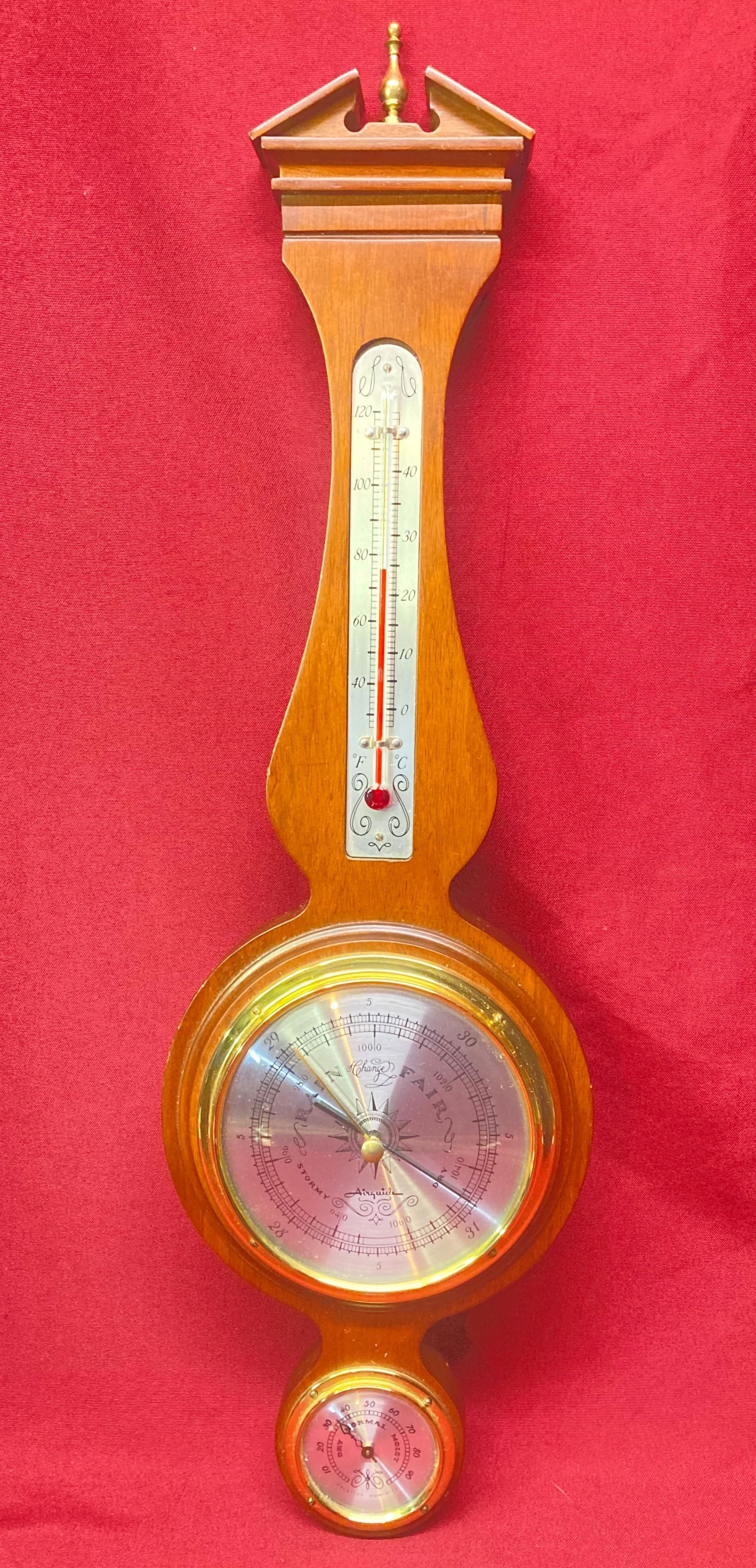 Vintage Airguide Banjo Style Weather Station - Barometer, Thermometer, Hygrometer - Absolutely No (1 of 4)