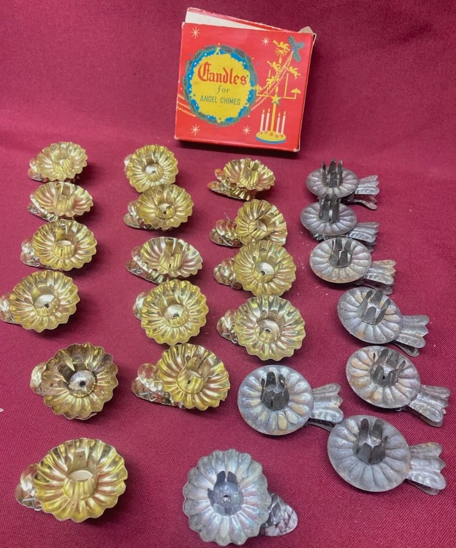 Older and Vintage Metal Clip on Candle Holders (1 of 4)