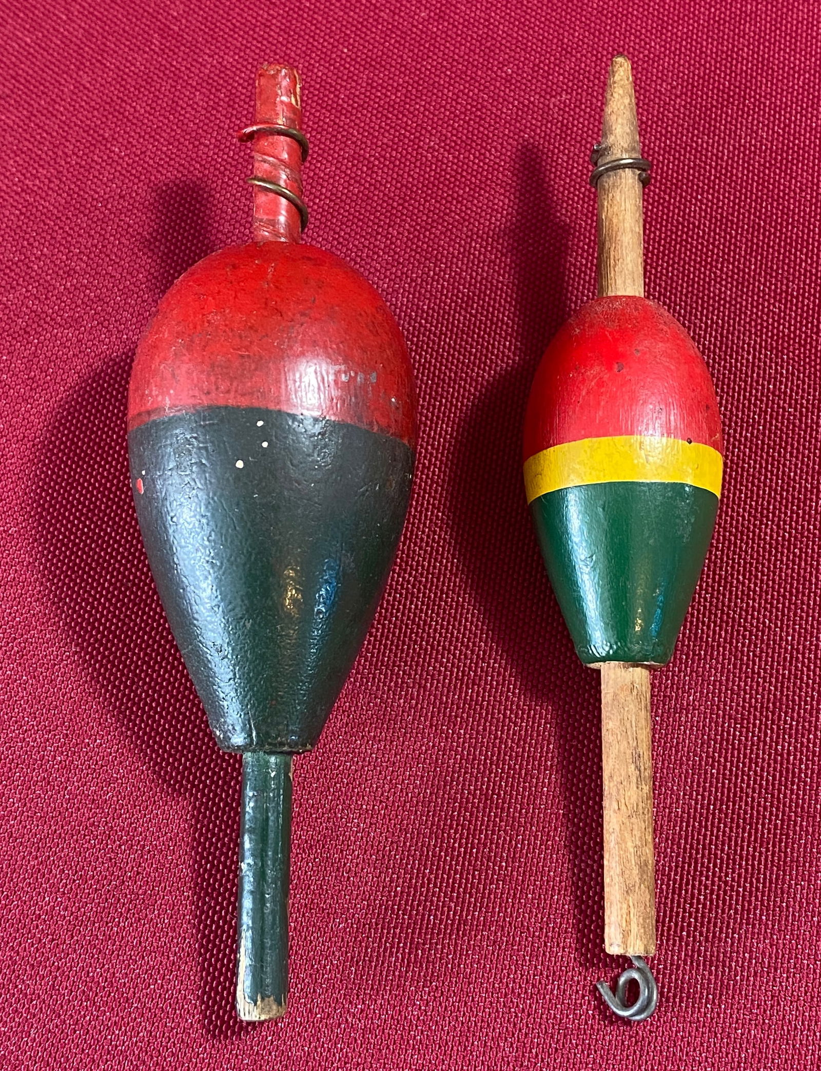 Two Old Wooded Fishing Bobbers (1 of 5)