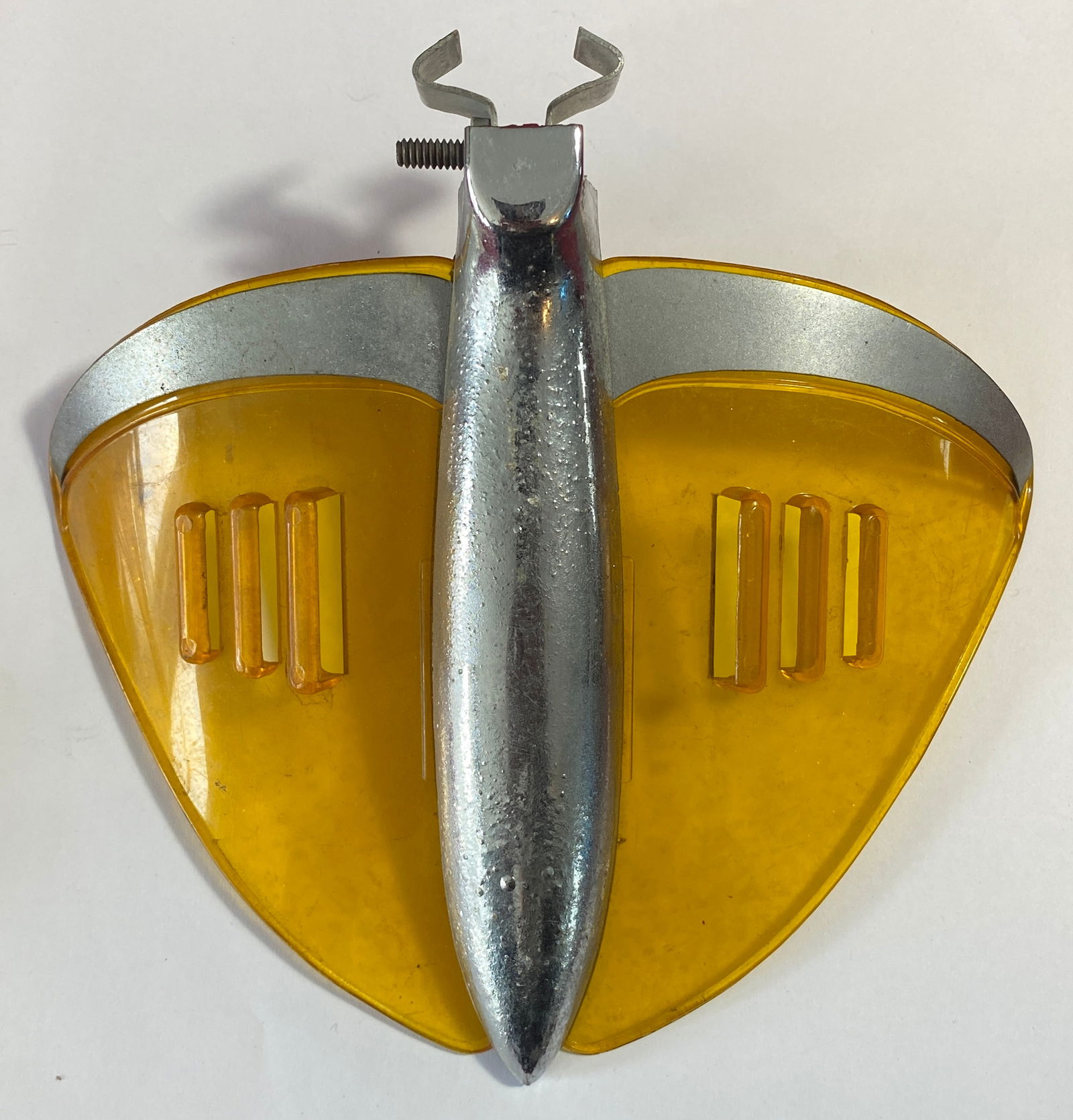 1930s-1940s Rare Amber Vent Breeze for Classic Cars and/or Harley Davidson (1 of 6)