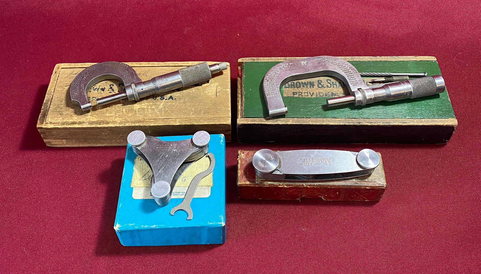 Machinist Tools - Brown & Sharpe, Starrett, Etc. - Micrometers, Pitch Gauge, Etc. (1 of 15)