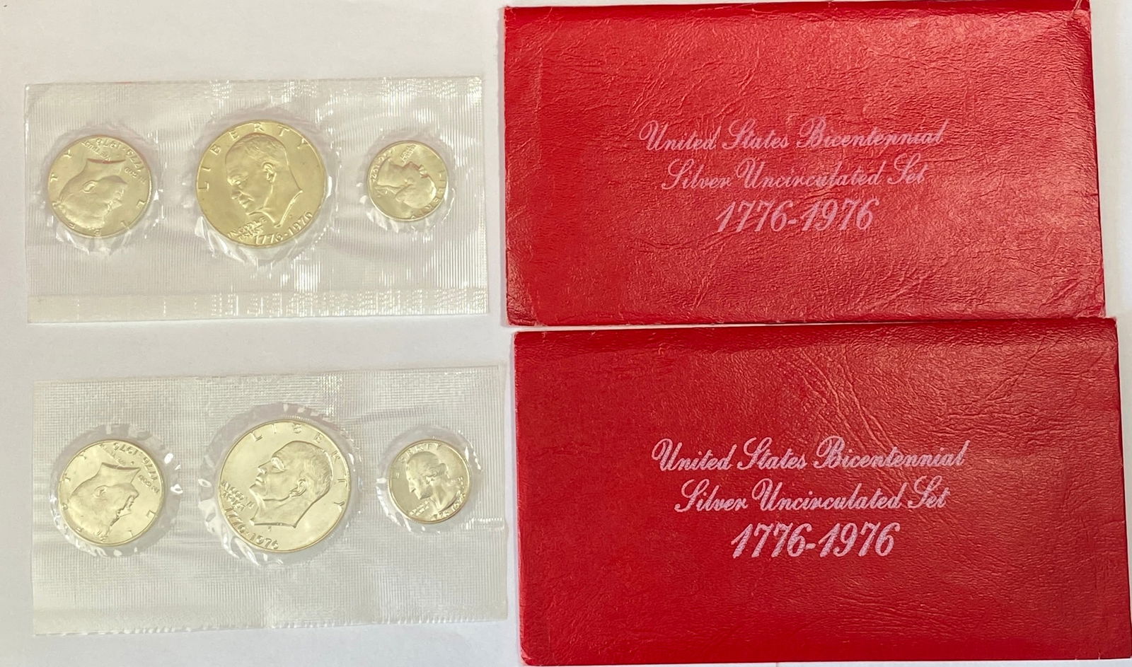 Two U.S. Mint Bicentennial Uncirculated Silver Coin Sets (1 of 5)