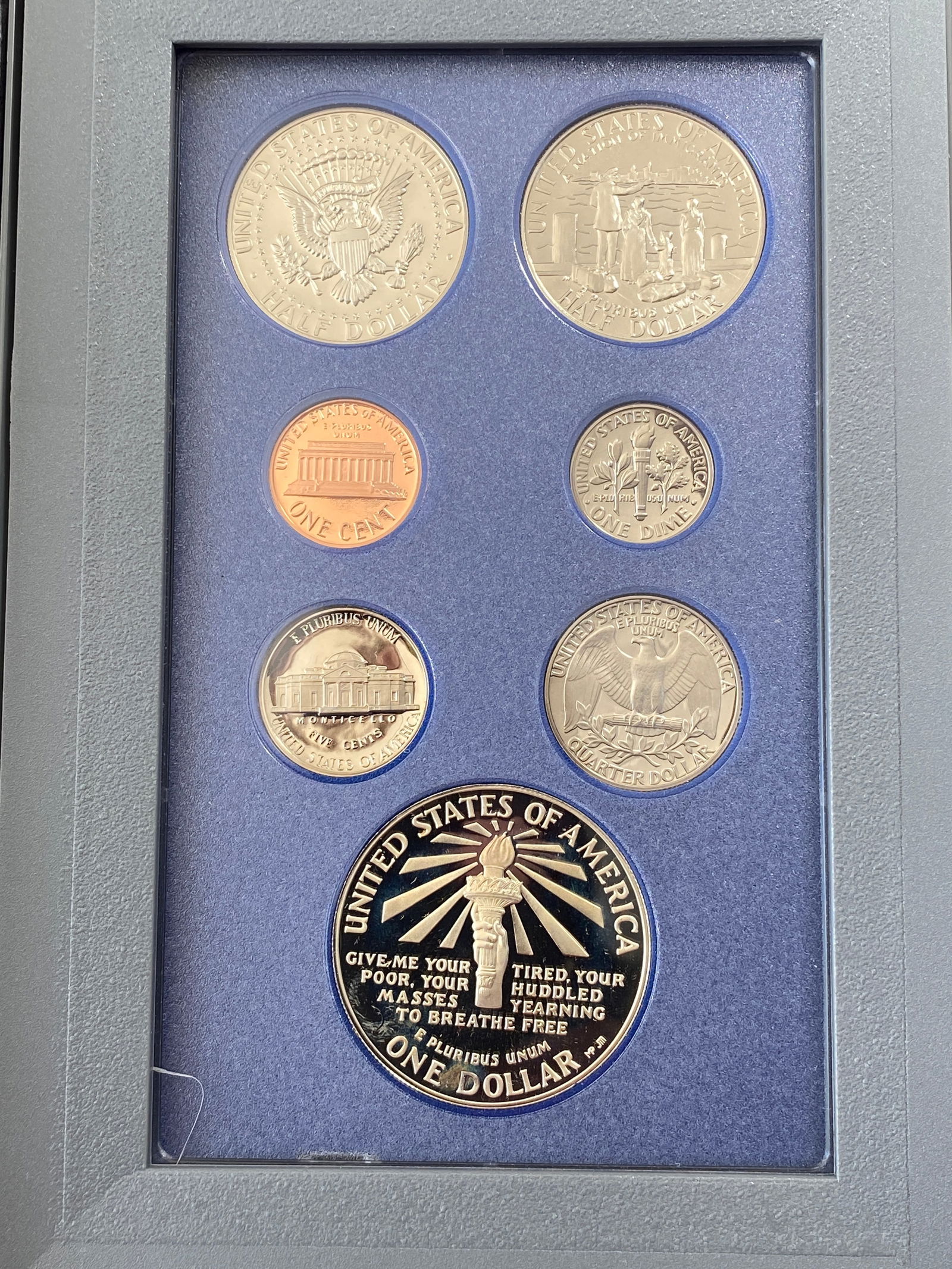 1986 U.S. Mint Prestige Set - Includes Silver Dollar - 3